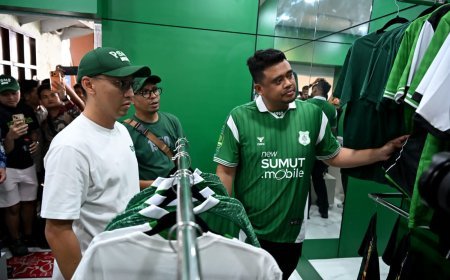 GUBERNUR SUMUT AJAK SUPORTER BELI MERCHANDISE RESMI DEMI DUKUNG PSMS MEDAN