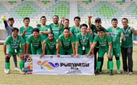 KICK OFF PERTAMA CABOR MINI SOCCER PORWASU 2026 RESMI DIMULAI, KJFC TAKLUK TIPIS 0-1 DARI MISTAR FC