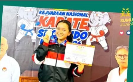 INDHIKA SYAFITRI PULUNGAN RAIH EMAS DAN PERUNGGU DI KEJURNAS KARATE SHOKAIDO III 2026