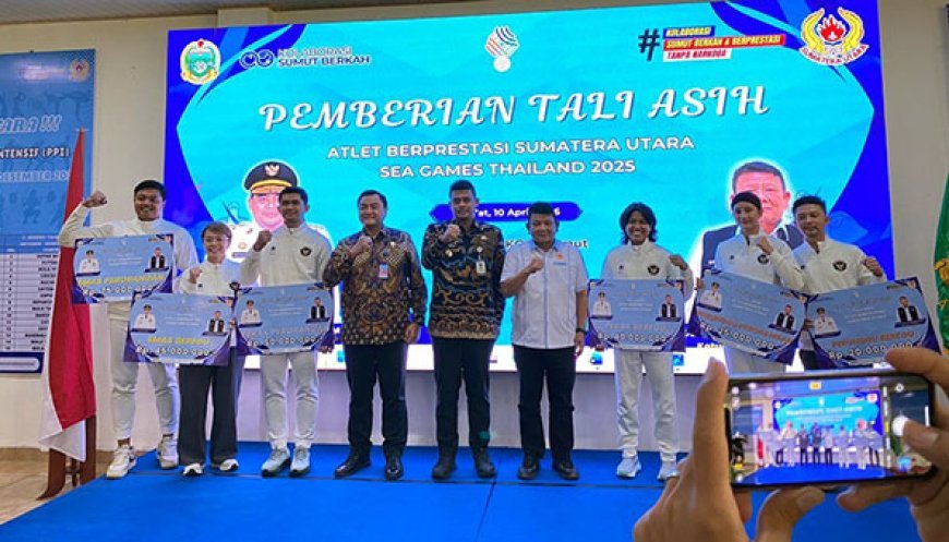 BOBBY NASUTION SERAHKAN TALI ASIH UNTUK ATLET SUMUT PERAIH MEDALI SEA GAMES 2025