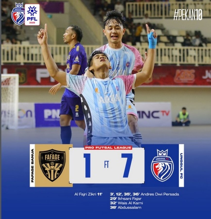 BLACK STEEL FC DAN UNGGUL FC PESTA GOL DI PRO FUTSAL LEAGUE 2025-2026