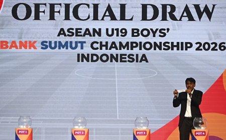 DRAWING PIALA AFF U-19 2026 di KANTOR GUBSU, TIMNAS INDONESIA SATU GRUP VIETNAM, TIMOR LESTE DAN MYANMAR