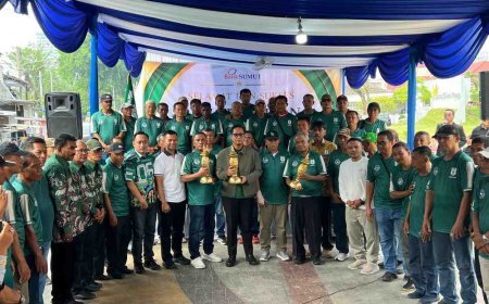 Rico Waas Hadiri Pengukuhan Keluarga Besar Mantan Pemain PSMS Medan Periode 2026-2030