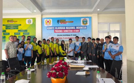 Ketum KONI Sumut Sambut Atlet IPSI Peraih Juara Umum Kejuaraan Silat Internasional di Malaysia