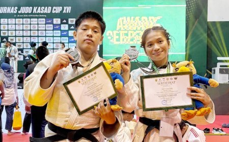 Hari Pertama Kejurnas Judo KASAD Cup XVI 2026 Sumut Raih Dua Medali Perak