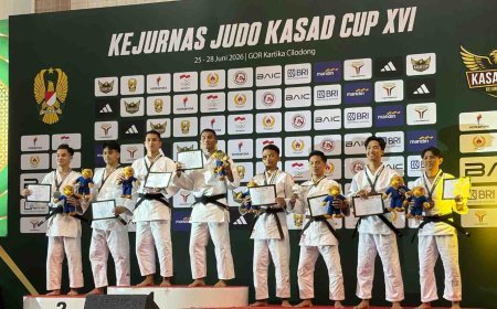 Judo Sumut Raih 1 Emas, 3 Perak dan 4 Perunggu Kasad Cup XVI 2026