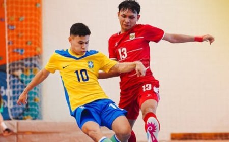 Timnas Futsal Indonesia U-17 Kalah Telak Dari Brasil Di VI Nations 2026