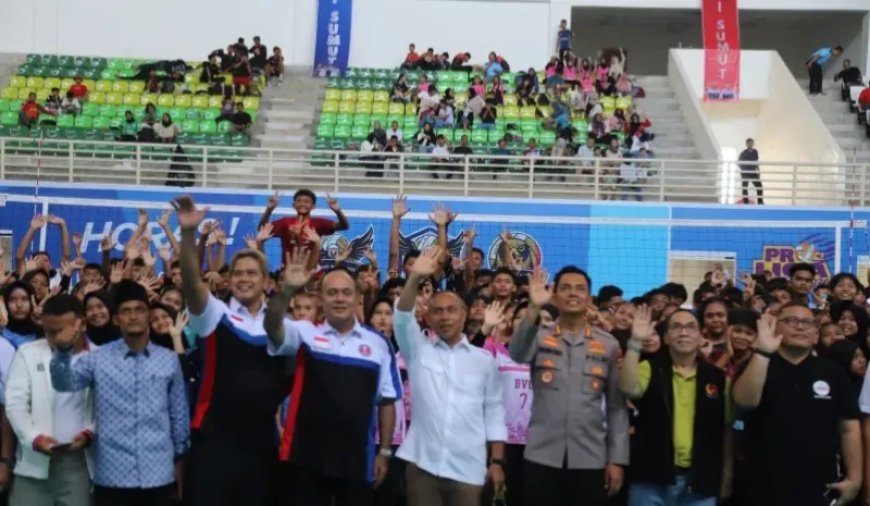 Kadispora Sumut Buka Kejuaraan Bola Voli Antar Klub U-15 MAVI Sumut 2026