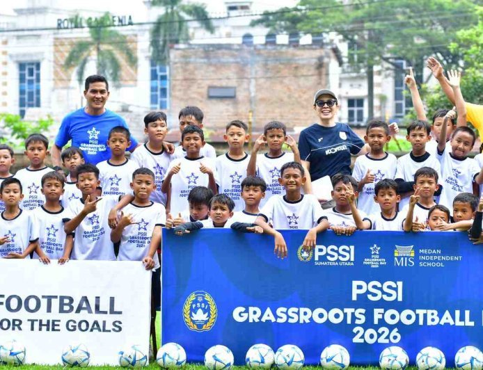 Semangat Anak-anak Meriahkan PSSI Grassroot Football Day 2026 di Medan
