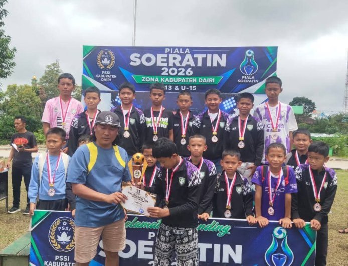 Piala Soeratin 2026 PSSI Dairi Rampung, Putra Kalang Juara U-13 dan Sinar Muda Terbaik di U-15