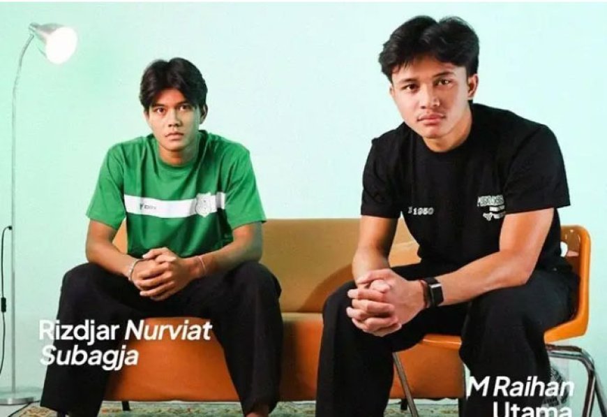 M Raihan Utama dan Rizdjar Nurviat Subagja Pemain Regulasi U21 PSMS Medan