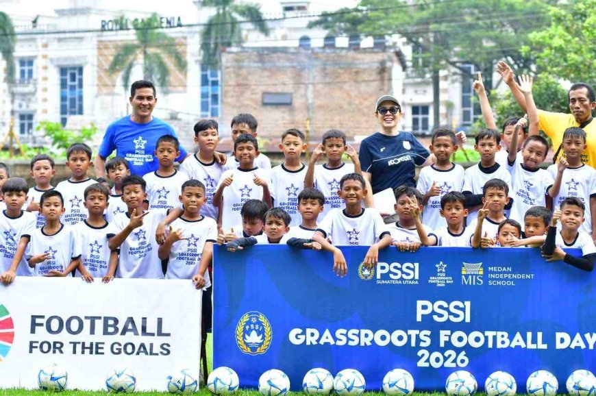 Semangat Anak-anak Meriahkan PSSI Grassroot Football Day 2026 di Medan
