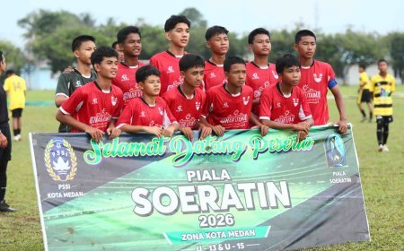 Hasil Perempat Final Piala Soeratin U-15 PSSI Kota Medan 2026, Empat Tim Pastikan Tiket Semifinal