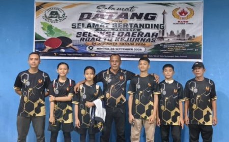 Dua Atlet Tenis Meja Labuhanbatu Wakili Sumut di Kejurnas 2026