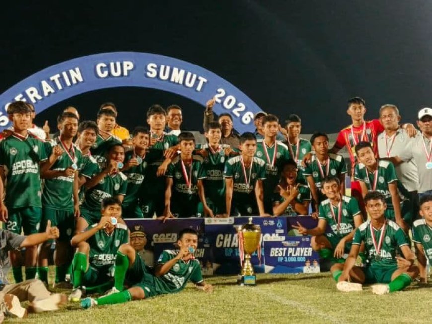 Disporasu FC Juara Piala Soeratin U-17 Sumut 2026 Usai Tekuk Sejati Jaya 4-2