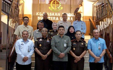 Perkuat Kolaborasi Pemprov Sumut–Kejati, Bobby Nasution Bahas Pembangunan 2027